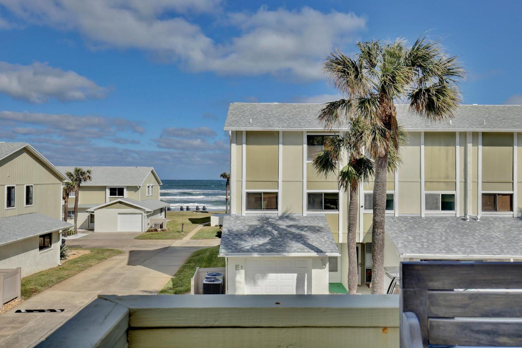 Zen Beach Retreat - Ocean View Townhouse -No Drive Beach New Smyrna Beach Eksteriør bilde